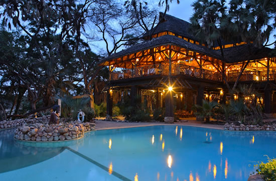 Sarova Shaba Lodge main guest areas